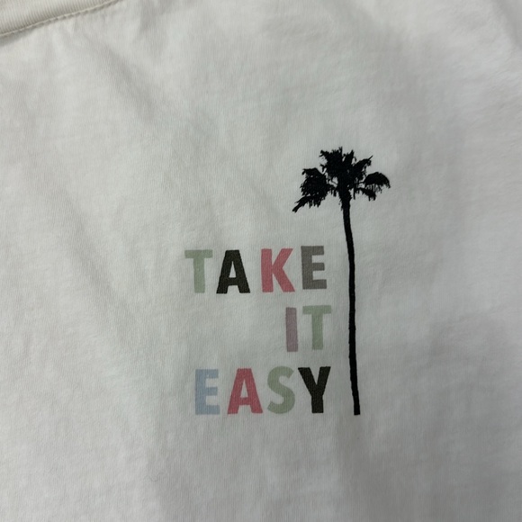 French connection take it easy cropped T-shirt size small - Picture 5 of 7